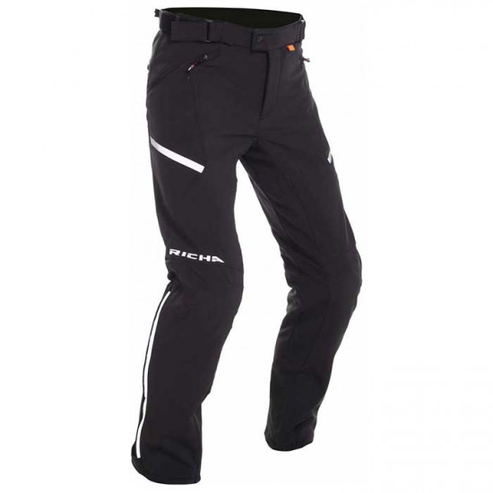 Richa Softshell Pant Short Leg Black Mens Motorcycle Trousers - SKU 082/SOFSH/BK/K3