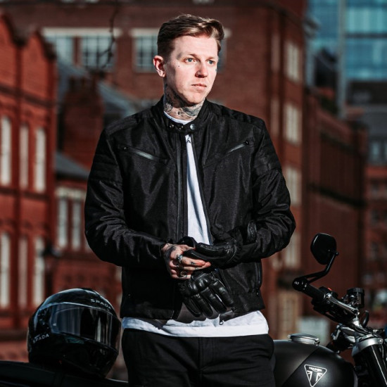 Spada Cafe Flux Jacket Black £119.95 Mens Motorcycle Jackets - SKU 0850347 from RaceLeathers Motorcycle Clothing