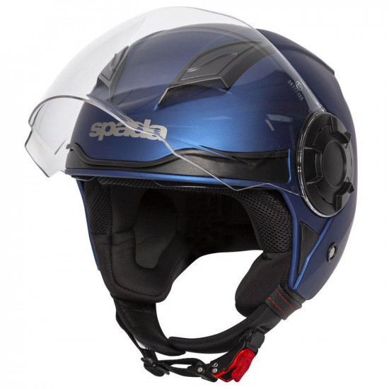 Spada Lycan 06 Matt Blue Open Face Helmets - SKU 0828155