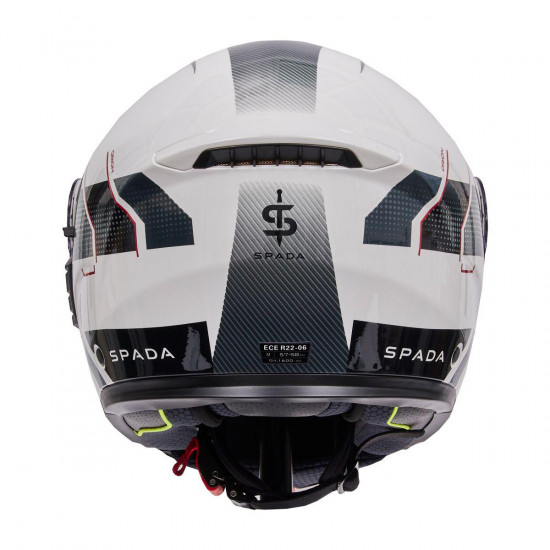 Spada Orion 2 22.06 Element White Grey Red Full Face Helmets - SKU 0826199