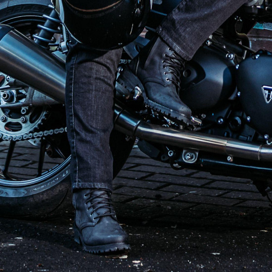 Spada Piston Boot Black Mens Motorcycle Touring Boots - SKU 0849877