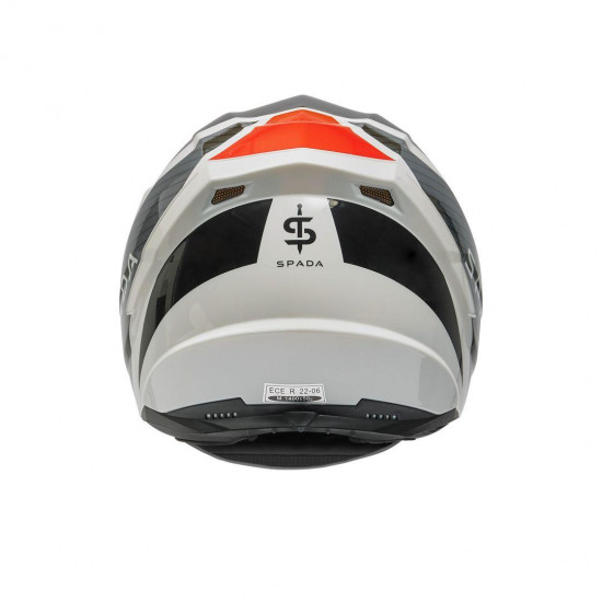 Spada Raiden 2 Thunder Red Black White Full Face Helmets - SKU 0843981