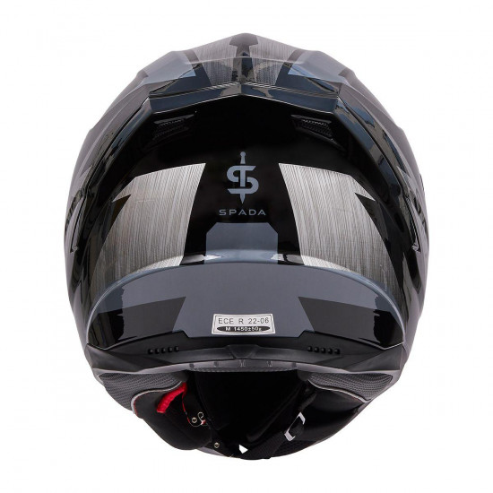 Spada Raiden 2 Thunder Black Grey Full Face Helmets - SKU 0844032