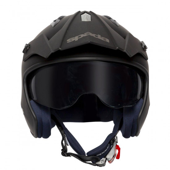 Spada Rock 06 Matt Black Open Face Helmets - SKU 0828001