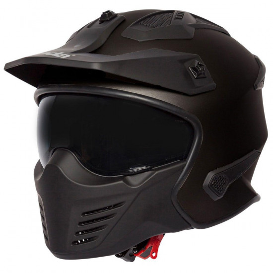 Spada Storm 06 Matt Black Open Face Helmets - SKU 0828100