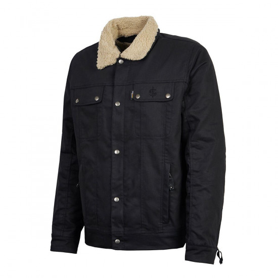 Spada Temper Trucker Jacket Black Tan