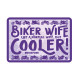 Oxford Garage Metal Sign: Biker Wife