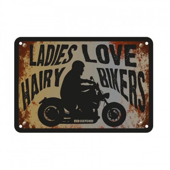 Oxford Garage Metal Sign: Ladies Love Hairy Bikers