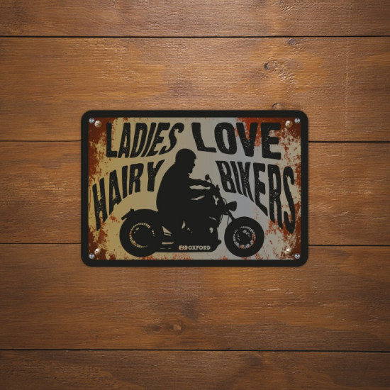 Oxford Garage Metal Sign: Ladies Love Hairy Bikers