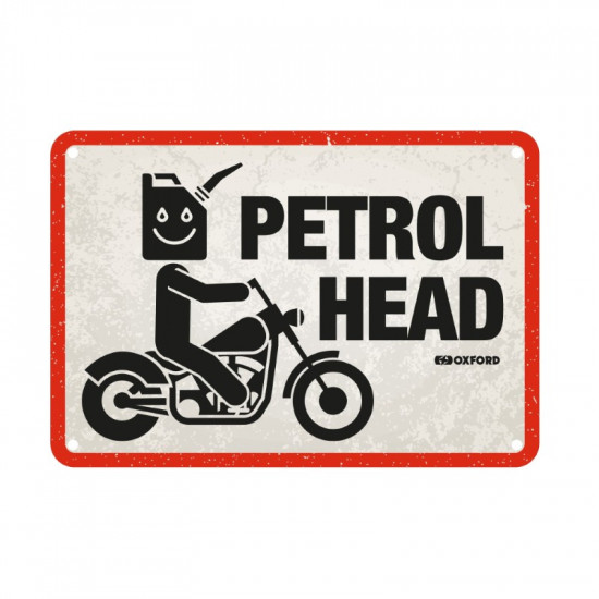 Oxford Garage Metal Sign: Petrol Head