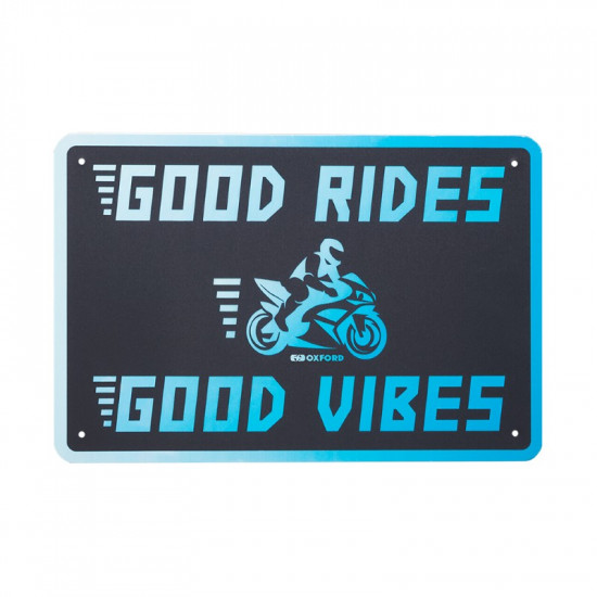 Oxford Garage Metal Sign: GOOD VIBES