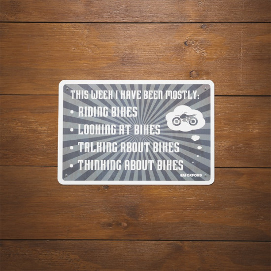 Oxford Garage Metal Sign: THIS WEEK Road Bike Accessories - SKU OX385