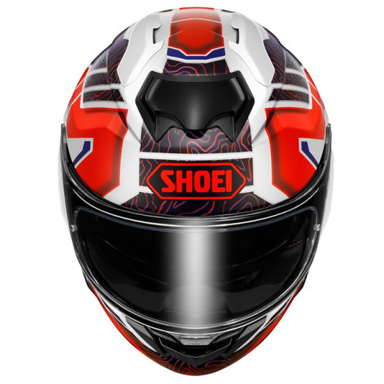 Shoei GT Air 3 Hike TC-10 Red White Helmet Full Face Helmets - SKU 0862425 from RaceLeathers Motorcycle Clothing