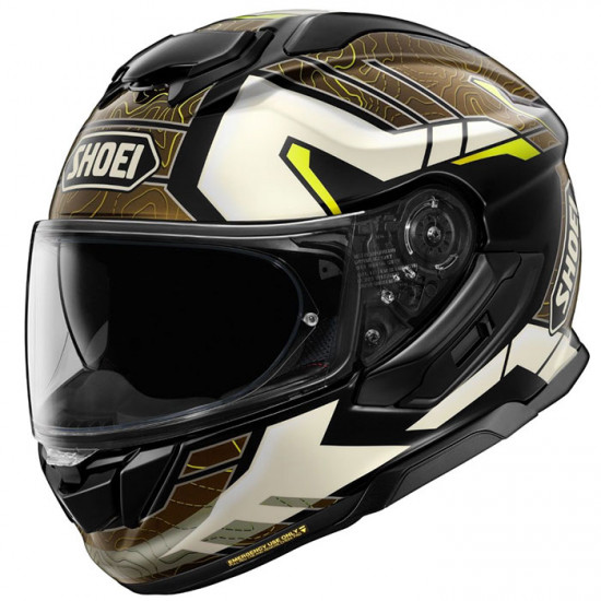 Shoei GT Air 3 Hike TC-11 White Fluo Earth Helmet Full Face Helmets - SKU 0862487 from RaceLeathers Motorcycle Clothing