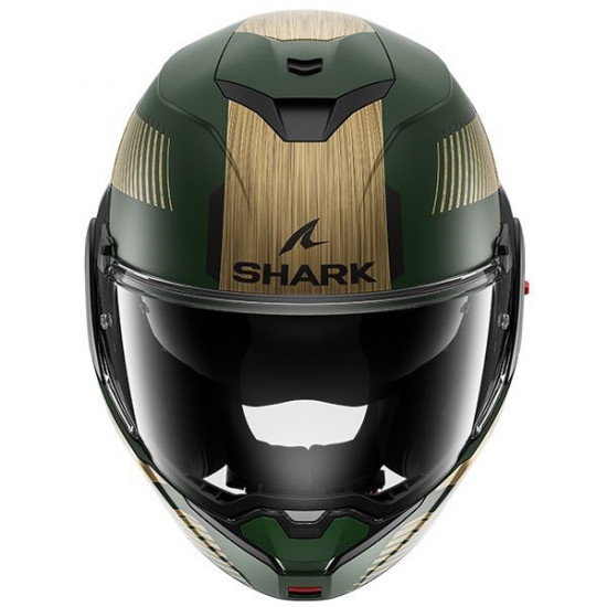 Shark OXO Sikter Matt GUQ Flip Front Motorcycle Helmets - SKU 235/HE8711E/GUQ1 from RaceLeathers Motorcycle Clothing