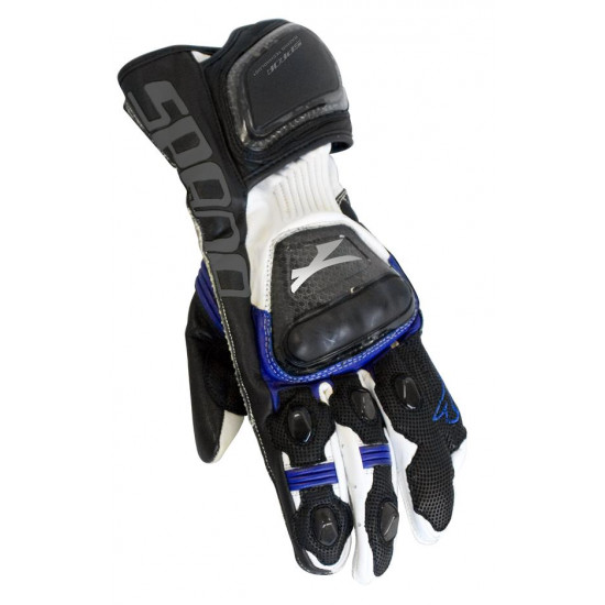 Spada Elite Gloves Blue Mens Motorcycle Gloves - SKU 0443877