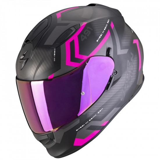 Scorpion EXO 491 Spin Black Pink Full Face Helmets - SKU 75048370179L