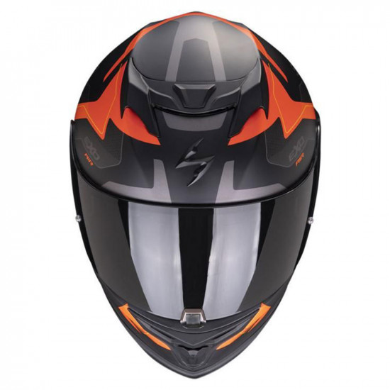 Scorpion Exo 520 Evo Elan Blk/Ora Full Face Helmets - SKU 7501724091681XS