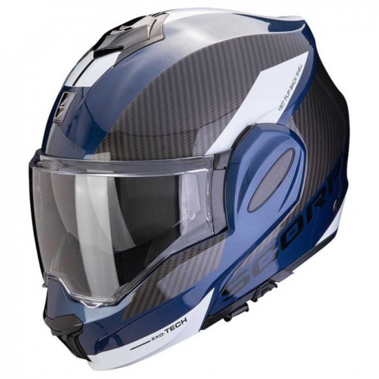 Scorpion Exo-Tech Team Blue Black White Helmet