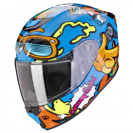 Scorpion Exo-Jnr Air Fun Blue Orange Helmet