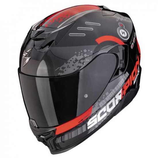 Scorpion Exo 520 EVO Titan Black Red Helmet Full Face Helmets - SKU 7501724482381XS