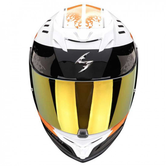 Scorpion Exo 520 EVO Titan White Orange Helmet