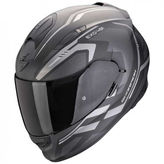 Scorpion Exo 491 Kripta Black Silver Helmet