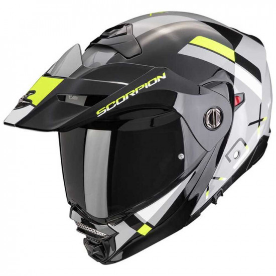 Scorpion Adx-2 Galane Gry Black Yellow Helmet Flip Front Motorcycle Helmets - SKU 750894552901XS