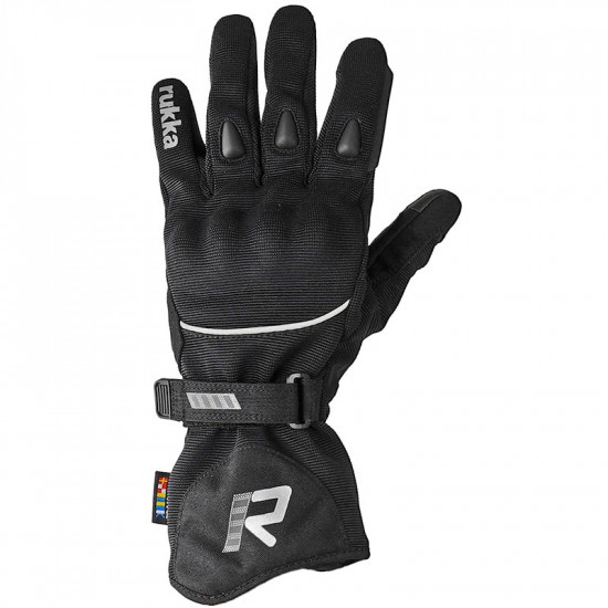 Rukka Suki 2.0 Ladies Black Silver Goretex Gloves Ladies Motorcycle Gloves - SKU 87GSUKI2BS06