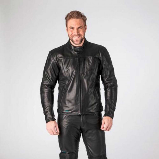 Halvarssons Racken Black Waterproof Leather Mens Motorcycle Jackets - SKU 7102202010048