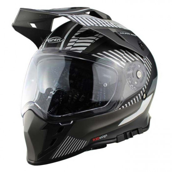 Viper RXV288 Enduro Force Black Full Face Helmets - SKU A198ForceBlackXS