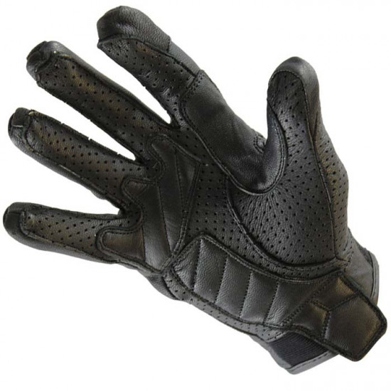 Viper VPR002 Retro Stripe Black Mens Motorcycle Gloves - SKU A322BlackXS