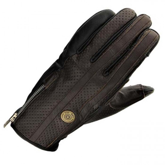 Viper VPR002 Retro Stripe Brown Mens Motorcycle Gloves - SKU A322BrownXS