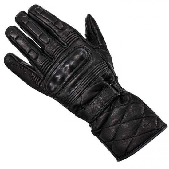 Viper VPR004 Waterproof Retro Gauntlet Black Mens Motorcycle Gloves - SKU A334BlackXS