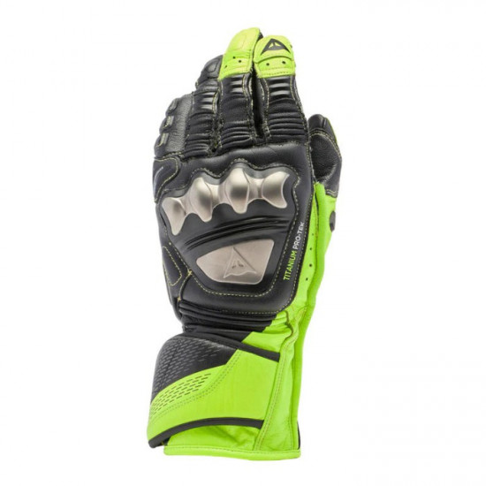 Dainese Full Metal 7 Gloves 620 Black Fluo Yellow Mens Motorcycle Gloves - SKU 916/181001462001