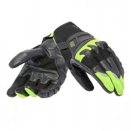 Dainese X-Ride 2 Ergotek Gloves 620 Black Fluo Yellow Mens Motorcycle Gloves - SKU 915/181001562001