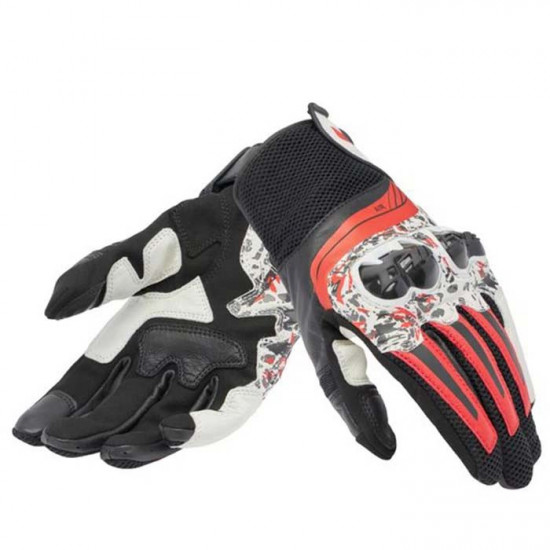 Dainese Mig 3 Uni Leather Gloves 32J Black Red White