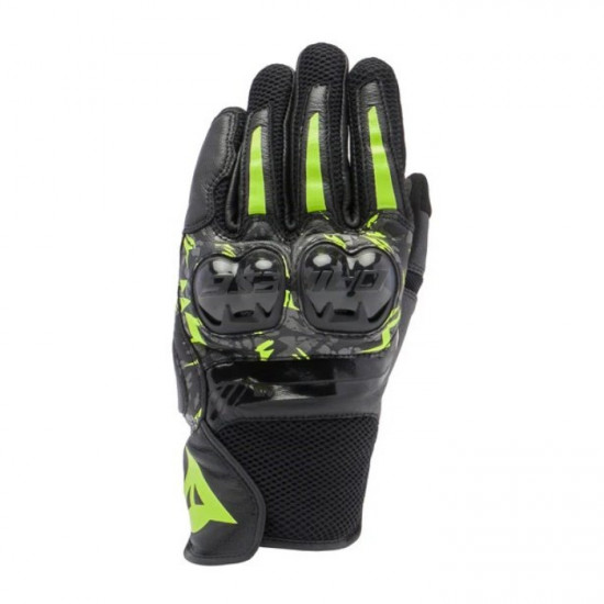 Dainese Mig 3 Uni Leather Gloves P18 Black Anthracite Yellow