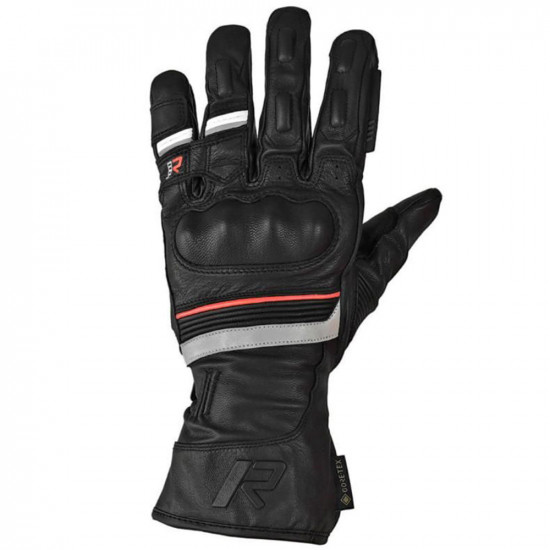 Rukka Nivala 2.0 Goretex Waterproof Black Red Leather Glove Mens Motorcycle Gloves - SKU 87GNIVALA2BR07