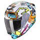 Scorpion EXO JNR Air Fun White Blue Kids Helmet