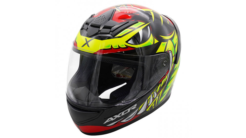 Axor Rage Python Gloss Red Yellow Black Helmet