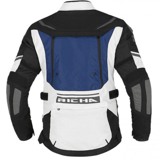 Richa Infinity 2 Adventure Grey Blue Waterproof Jacket Mens Motorcycle Jackets - SKU 082/2INFIA/LR/02