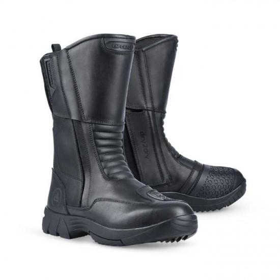 Oxford Continental Mens Boot Black Mens Motorcycle Touring Boots - SKU BM19110144