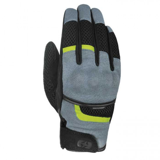 Oxford Brisbane Air Mens Short Charcoal Black Mens Motorcycle Gloves - SKU GM1811052XL