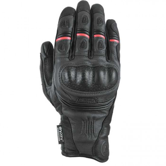 Oxford Mondial Short Mens Glove Tech Black Mens Motorcycle Gloves - SKU GM1961012XL