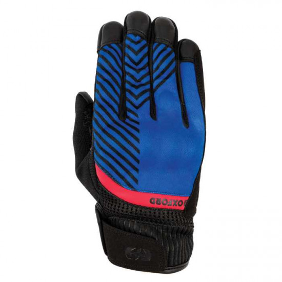 Oxford Byron Mens Glove Blue Red