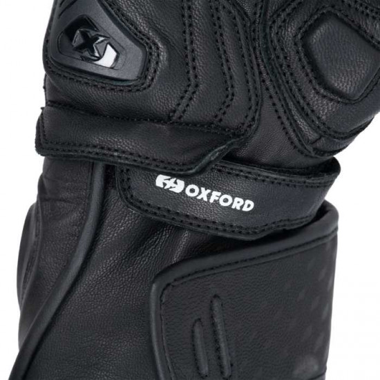 Oxford Nexus Mens Glove Black White Mens Motorcycle Gloves - SKU GM2231012XL