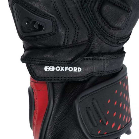 Oxford Nexus Mens Glove Black White Red Mens Motorcycle Gloves - SKU GM2231022XL