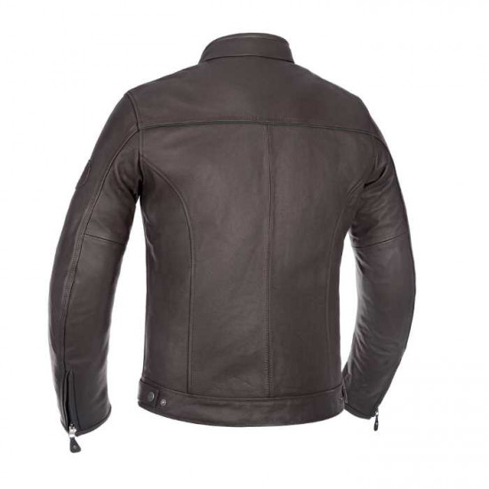 Oxford Walton Mens Leather Jacket Brown