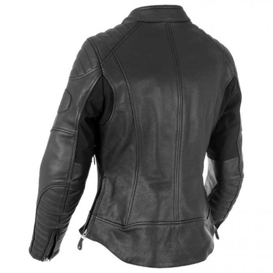 Oxford Beckley Ladies Leather Jacket Black Mens Motorcycle Jackets - SKU LW17010110